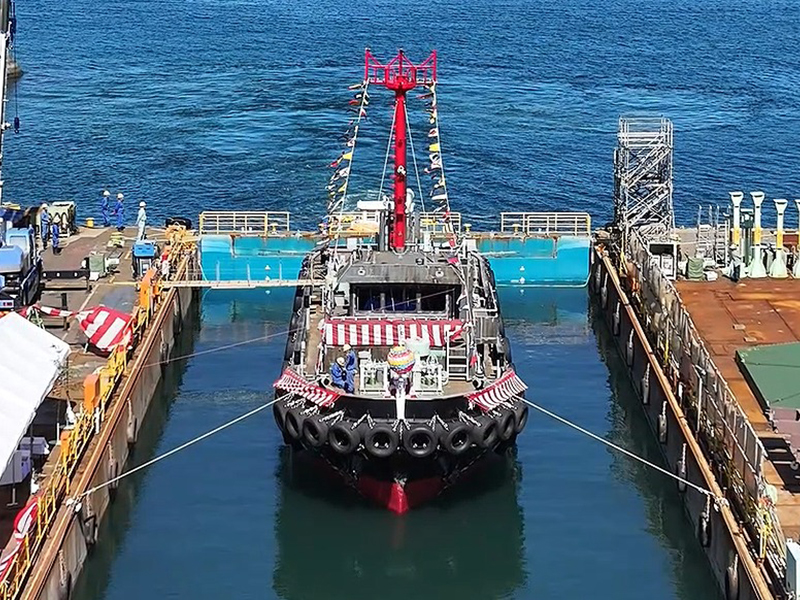 新造船の進水式